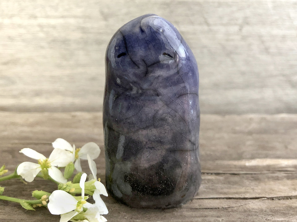 Kami spirit of dusk and gentle night | Shinto, Shamanism, pagan statue for kamidana shrine or altar | rewilding totem sculpture