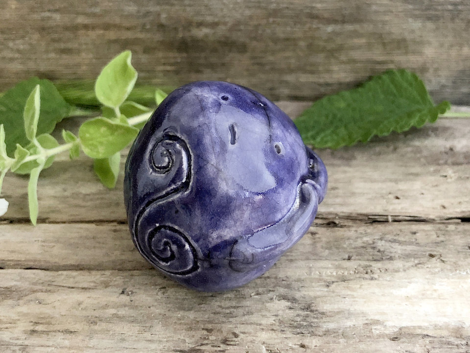 Elemental stone spirit kami raku sculpture | Shinto shrine, shamanism totem