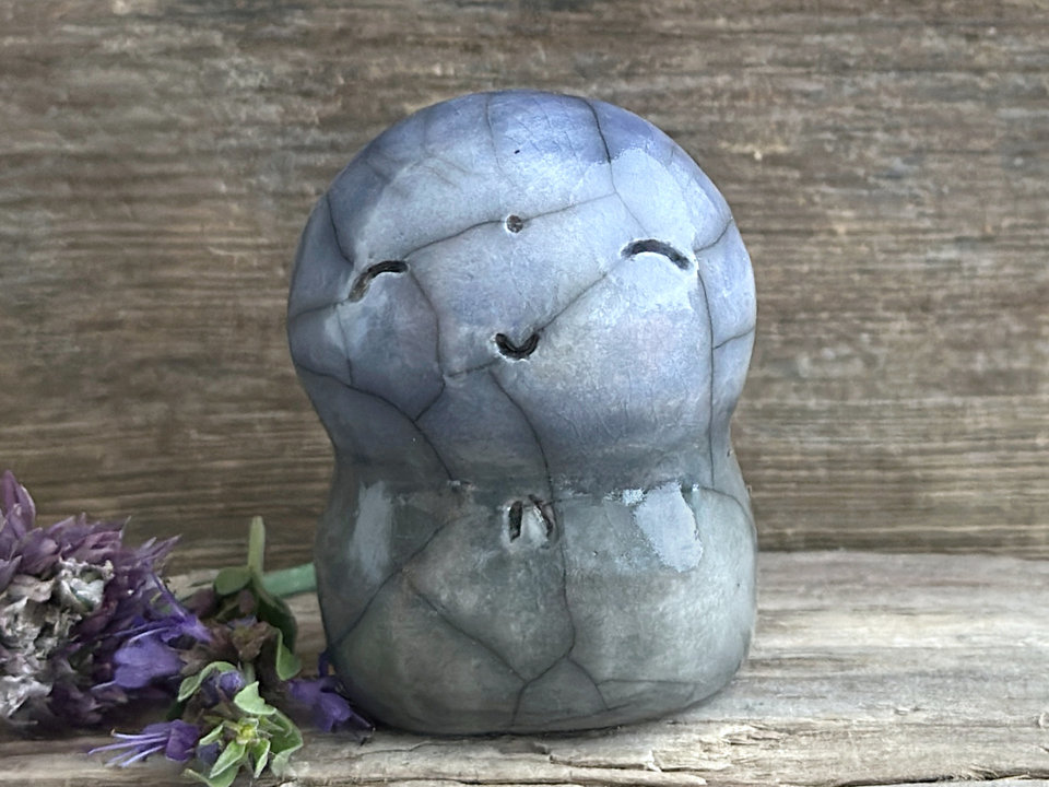 Quiet winter Jizo guardian statue | Shinto kamidana shrine friend