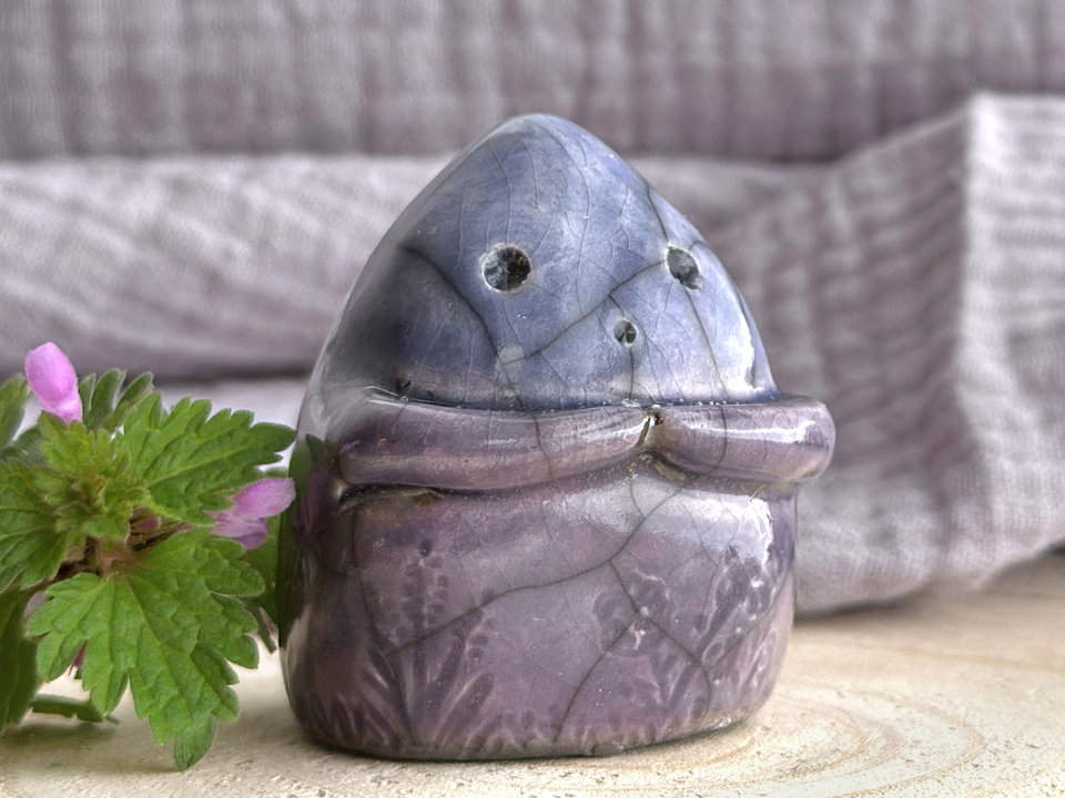 Gentle night elemental spirit guardian sculpture | Shinto, shamanism statue