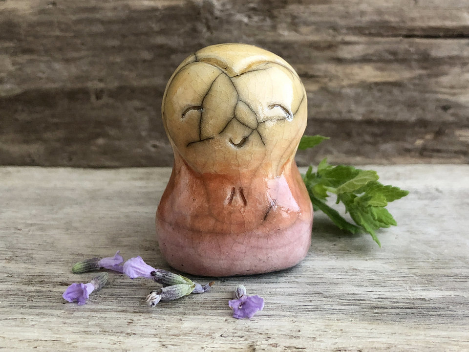 Sunrise Jizo heart joy sculpture | Shinto kamidana shrine, Buddhist raku statue | grief and loss, hope, guardian, protection