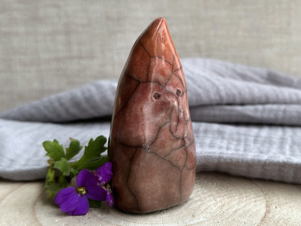 Autumn gnome spirit kami raku sculpture | Shinto shrine, shamanism totem