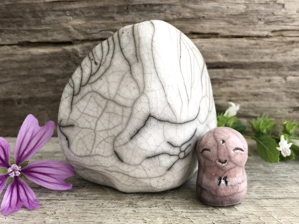 Jizo of gentleness, peace, and hugs shrine kamidana raku sculpture | Shinto guardian, Buddhist statue | protection, grief, loss, hope