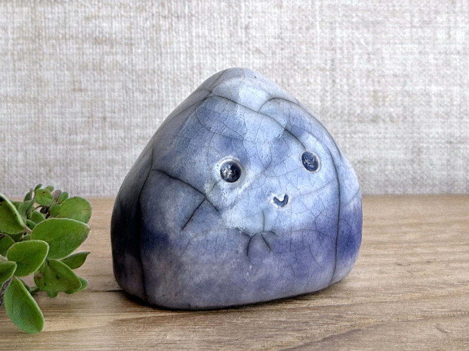 Very happy cloud friend nature spirit sculpture | Shinto shamanism statue