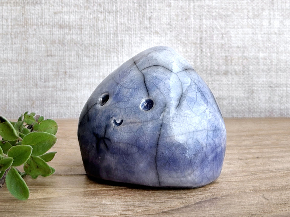 Very happy cloud friend nature spirit sculpture | Shinto shamanism statue