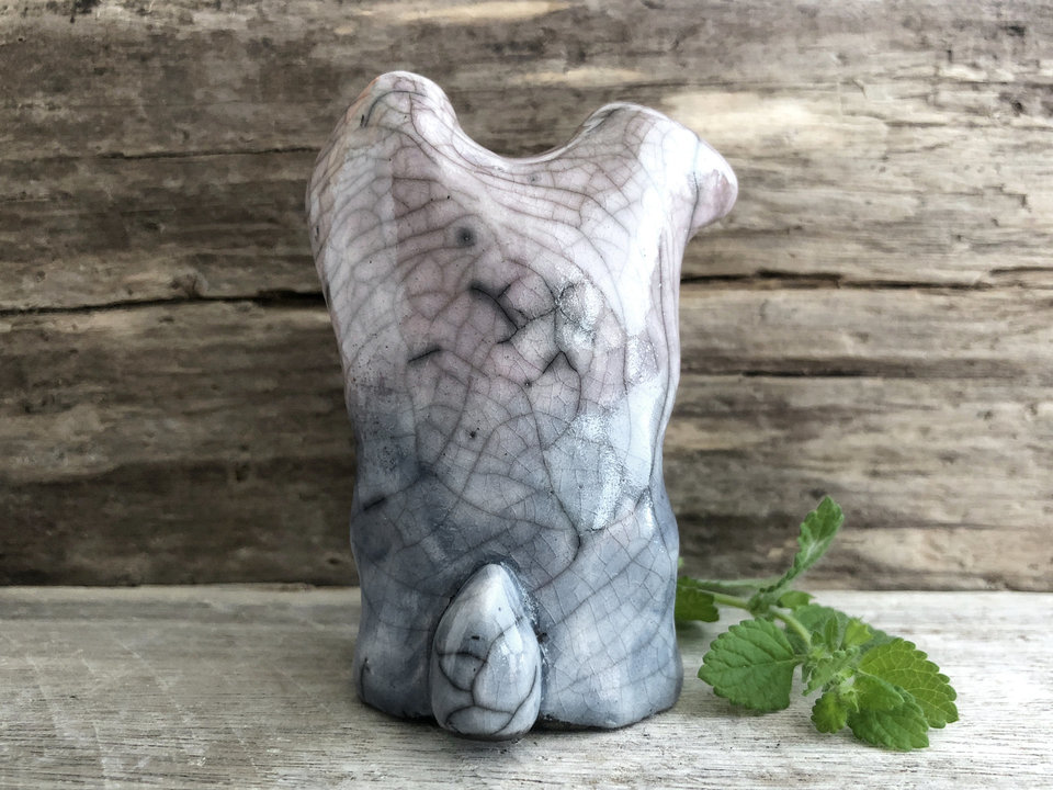 Sleepy moonlight bunny creature of serenity | Shinto shamanism sculpture