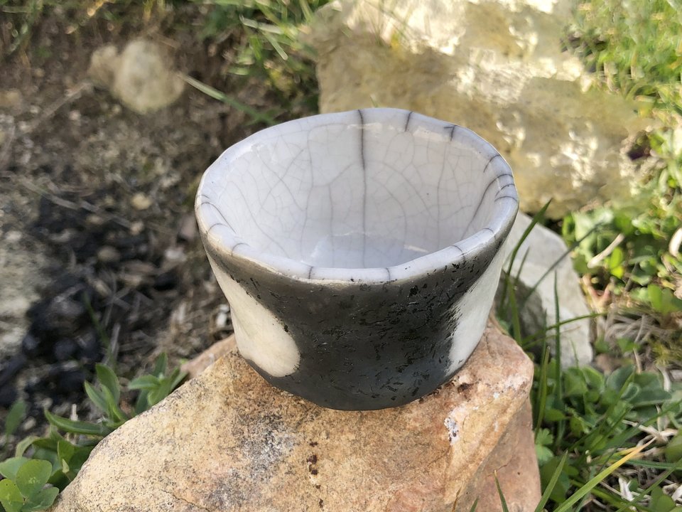 Raku prayer bowl for shrine, offering, wish, or intention | ceremony, Shinto, shamanism, pagan altar or shrine | sacred sculpture healing
