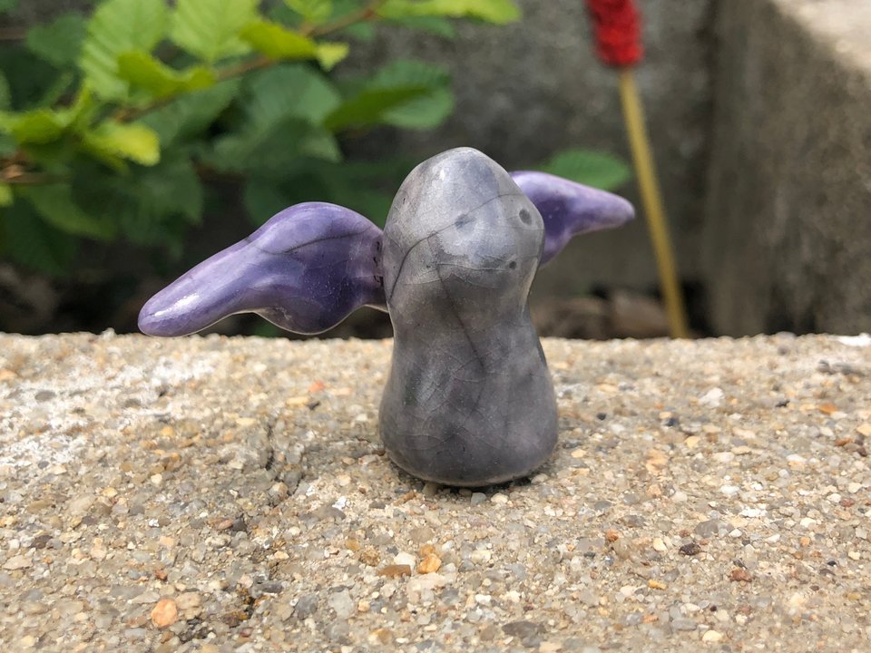 Kami of night, darkness, dusk, & serenity | Shinto, Shamanism, pagan statue for kamidana shrine or altar | rewilding healing totem sculpture