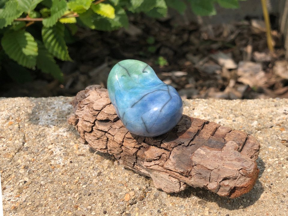 Child of the sea on driftwood, water ocean elemental kami nature spirit | Shinto shrine, Shamanism, pagan raku statue | rewilding healing