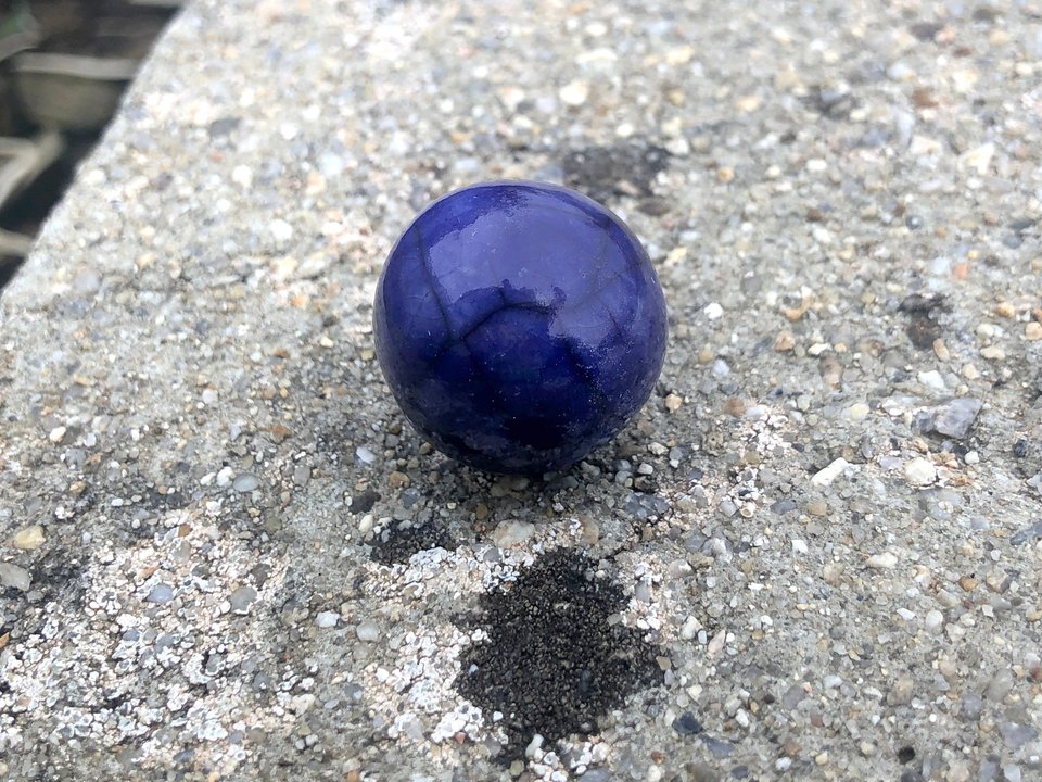 Marble of quiet, tranquility, and sleep | raku ceramic wellness statue | meditation, anxiety, peace sculpture, anti-stress fidget
