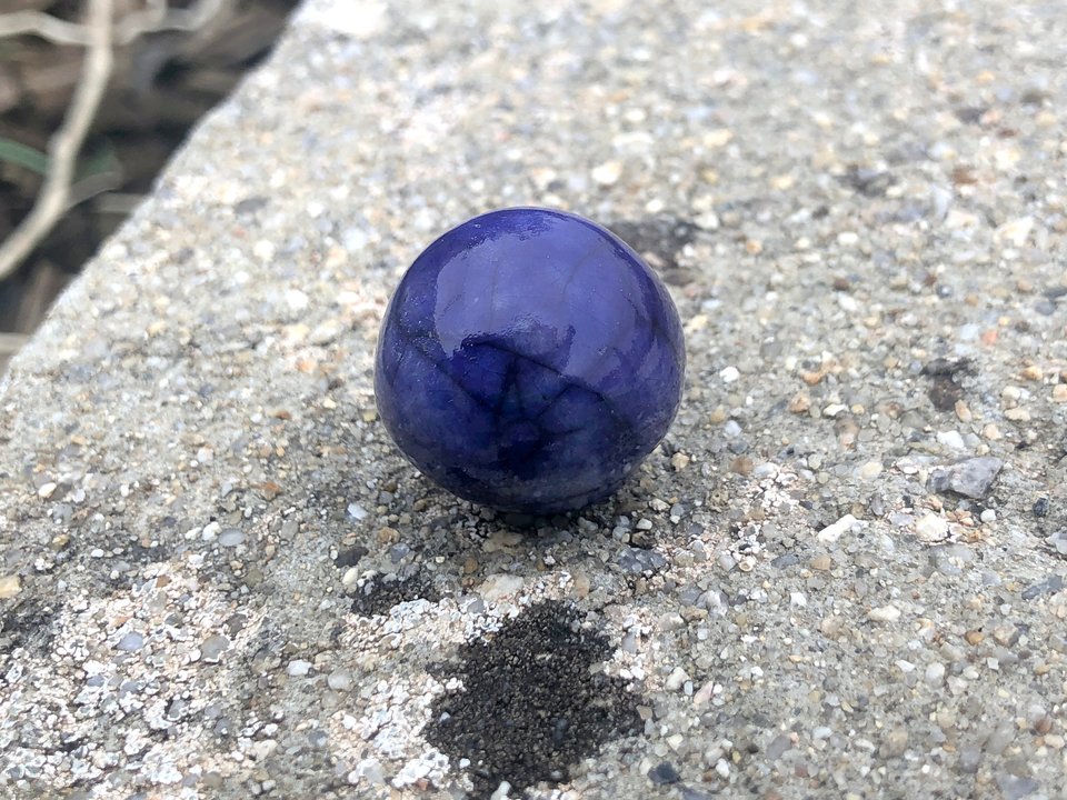 Marble of quiet, tranquility, and sleep | raku ceramic wellness statue | meditation, anxiety, peace sculpture, anti-stress fidget