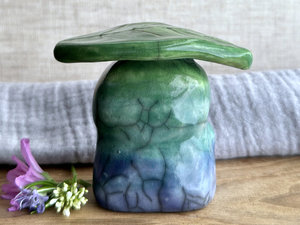 Earth balance nature guardian statue | Shinto shamanism leaf spirit kami sculpture