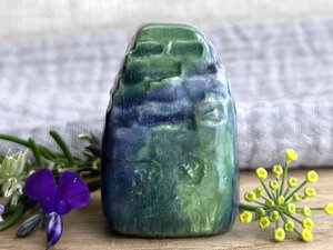 Tiny earth spirit fairie cottage | raku ceramic house sculpture