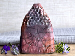 Fire spirit cottage, ceramic faerie house | Shinto shrine, paganism, shamanism