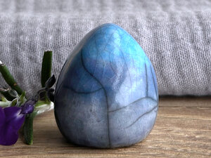 Happy raindrop nature spirit water elemental | Shinto talisman sculpture, shamanism guardian
