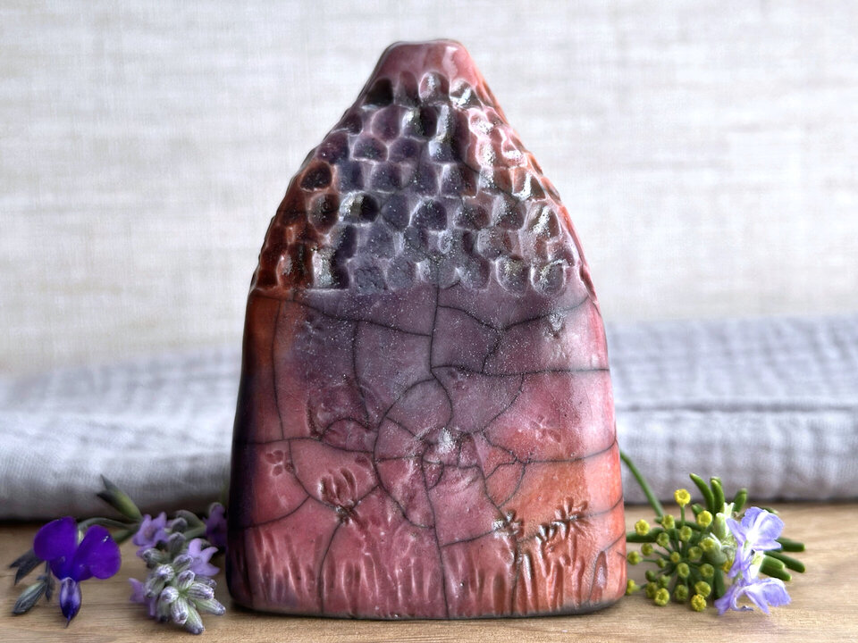 Fire spirit cottage, ceramic faerie house | Shinto shrine, paganism, shamanism