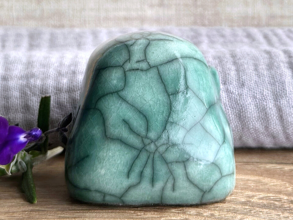 Gentle kodama tree & nature spirit kami statue | Shinto guardian, shamanism totem sculpture